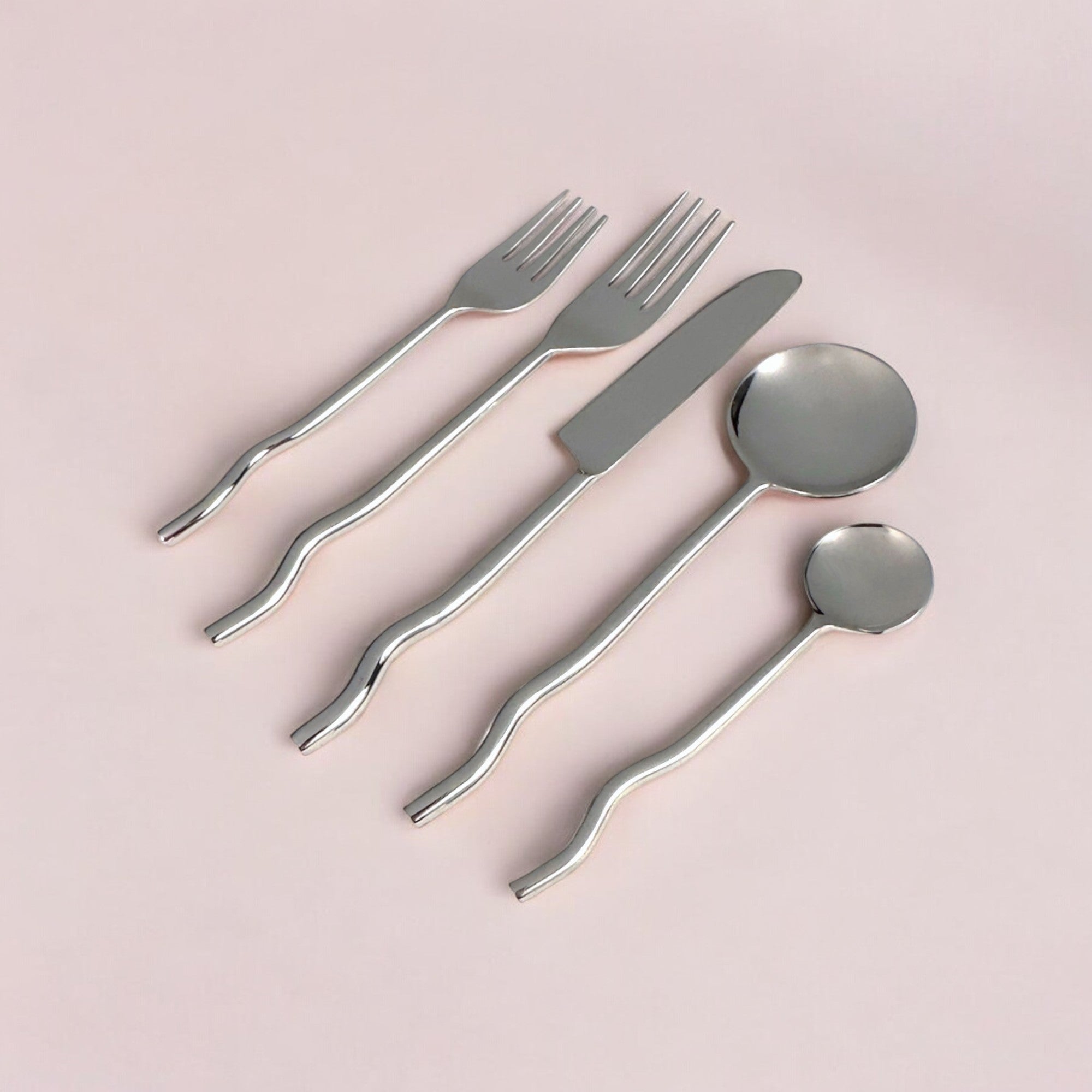 Emma Silver Flatware (Set of 20) by MESO - dwellandremainMESO