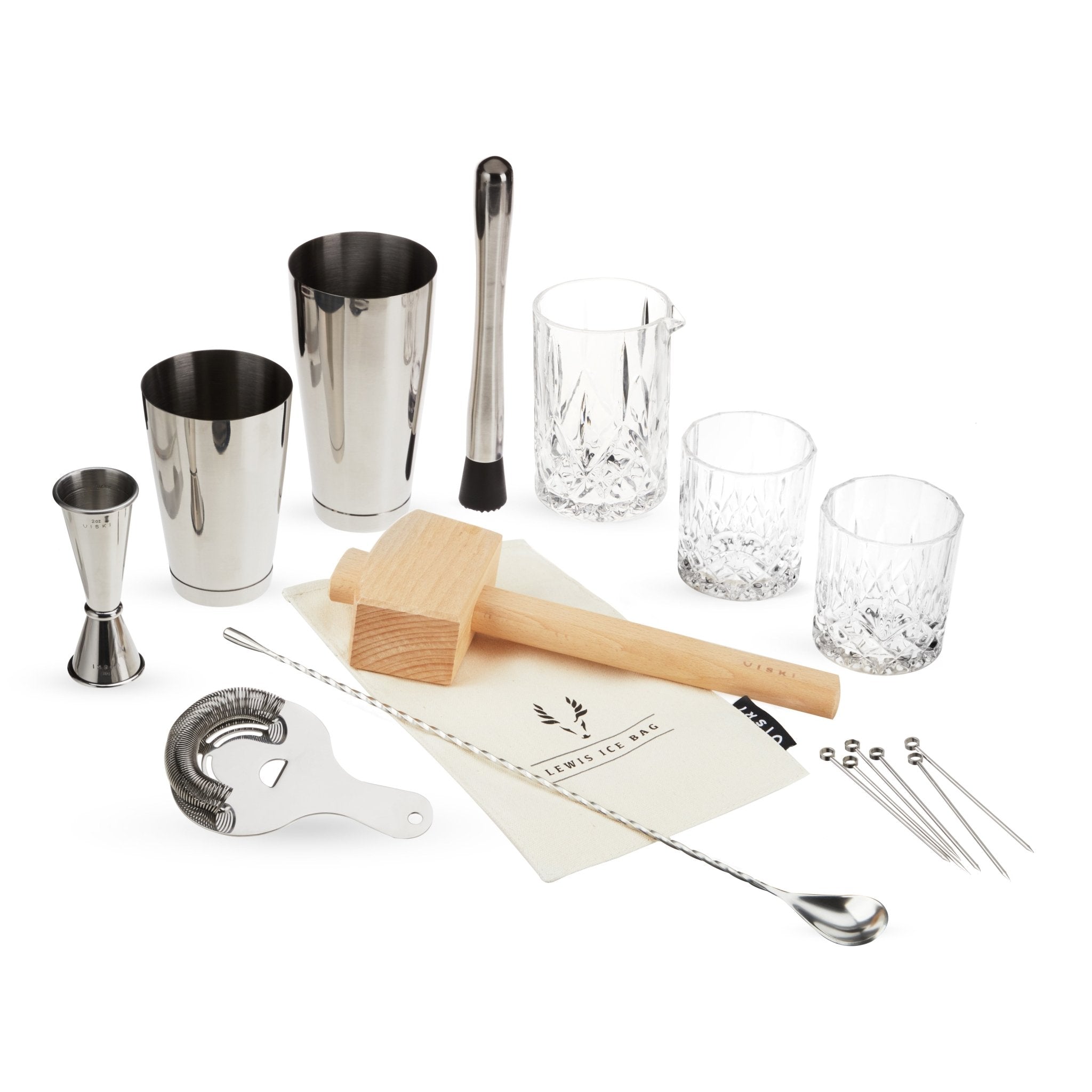 17 - Piece Stainless Steel Barware Set - Shop_nameViski