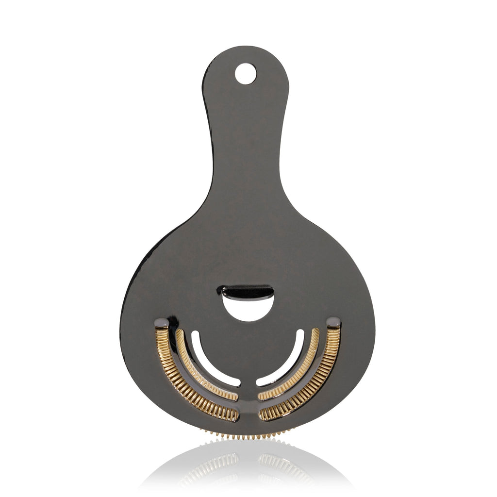 4 - Piece Stainless Steel Barware Set in Black & Gold - dwellandremainViski