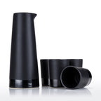 5 - Piece Stoneware Sake Set in Black - Shop_nameViski