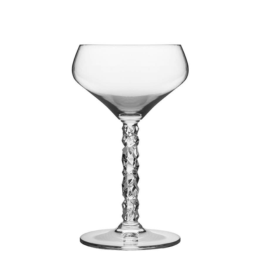 Carat Coupe - Set of 2: Modern Cut Crystal Elegance by Lena Bergström - Shop_nameOrrefors