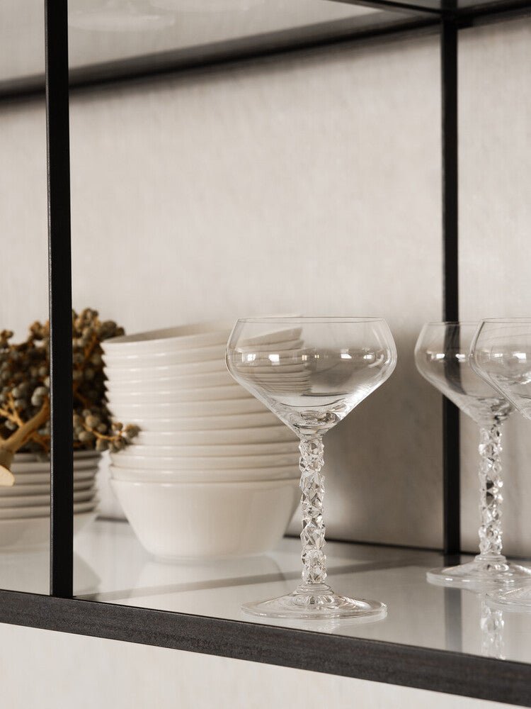 Carat Coupe - Set of 2: Modern Cut Crystal Elegance by Lena Bergström - Shop_nameOrrefors