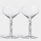 Carat Coupe - Set of 2: Modern Cut Crystal Elegance by Lena Bergström - Shop_nameOrrefors