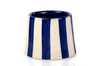 Ceramic Dark Blue Stripe Coffee cup - 3.5 x 2.5 Inches ( Set of 2 ) - Shop_nameCasa Amarosa | Home Goods