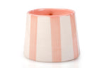 Ceramic Pink Stripe Coffee cup - 220ml - 3.5 x 2.5 Inches (Set of 4) - Shop_nameCasa Amarosa | Home Goods