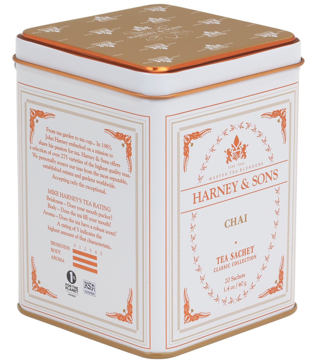 Chai, Classic Tin of 20 Sachets - dwellandremainHarney & Sons Fine Teas