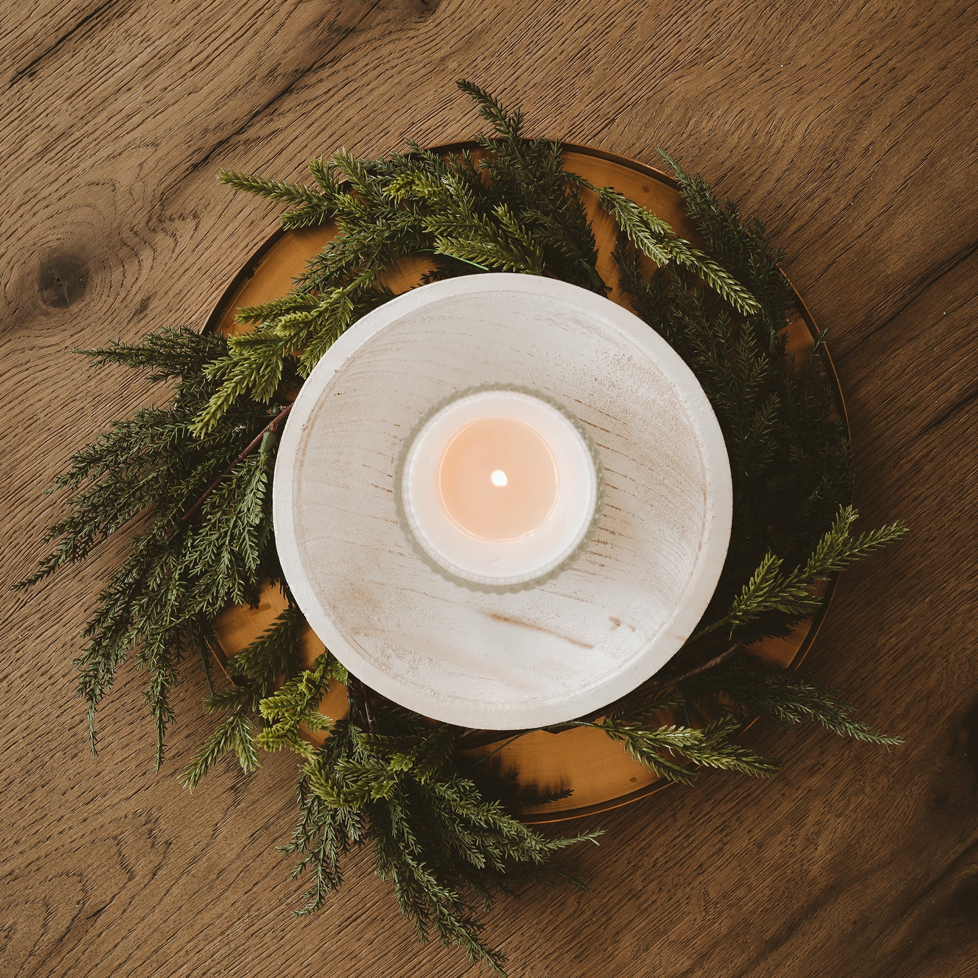 Christmas Fluted Soy Candle - Ribbed Glass Jar - 12 oz - Shop_nameSweet Water Decor