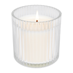 Christmas Fluted Soy Candle - Ribbed Glass Jar - 12 oz - Shop_nameSweet Water Decor