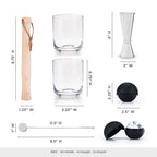 7-Piece Professional Stainless Steel Muddled Barware Set