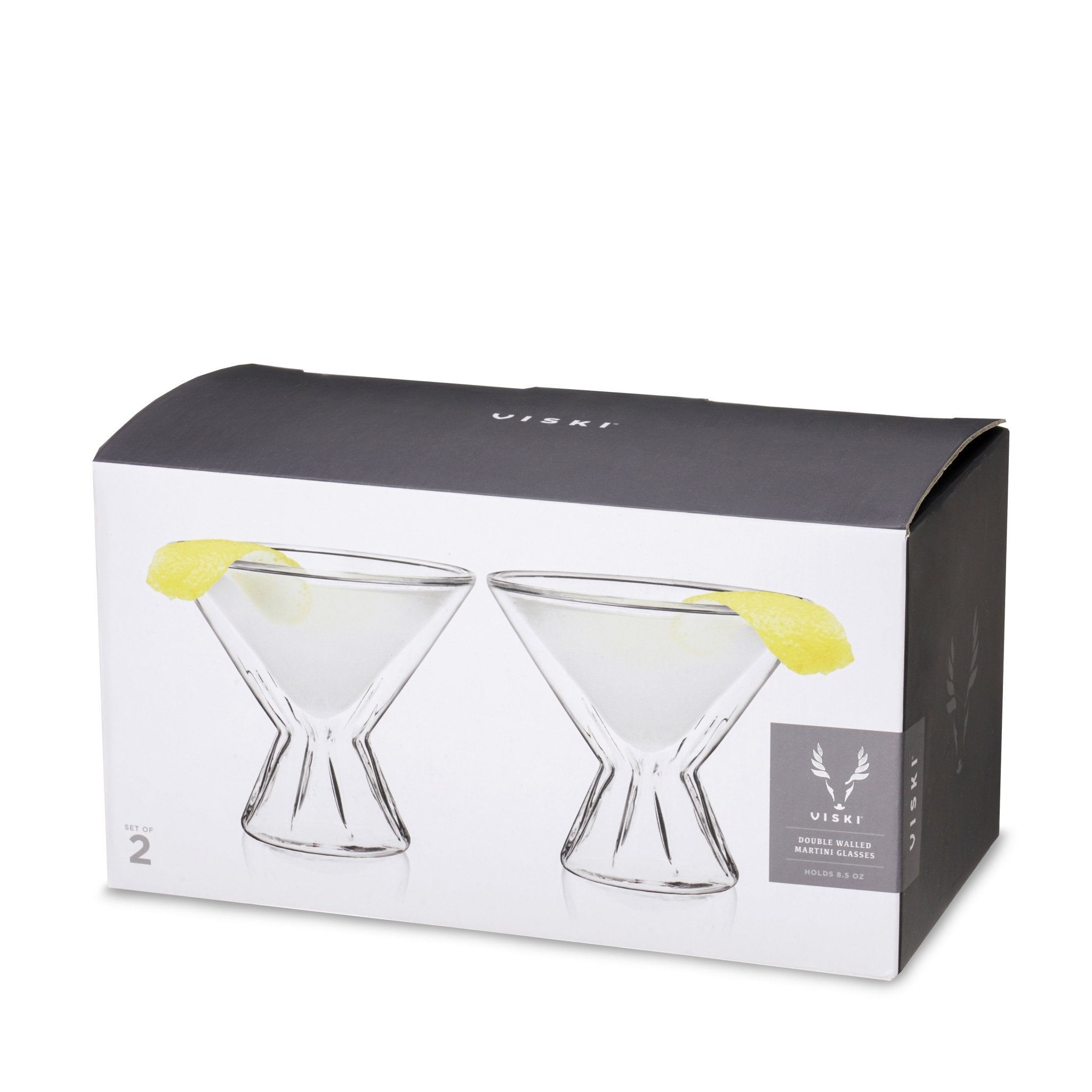 Double Walled Martini Glasses - Shop_nameViski