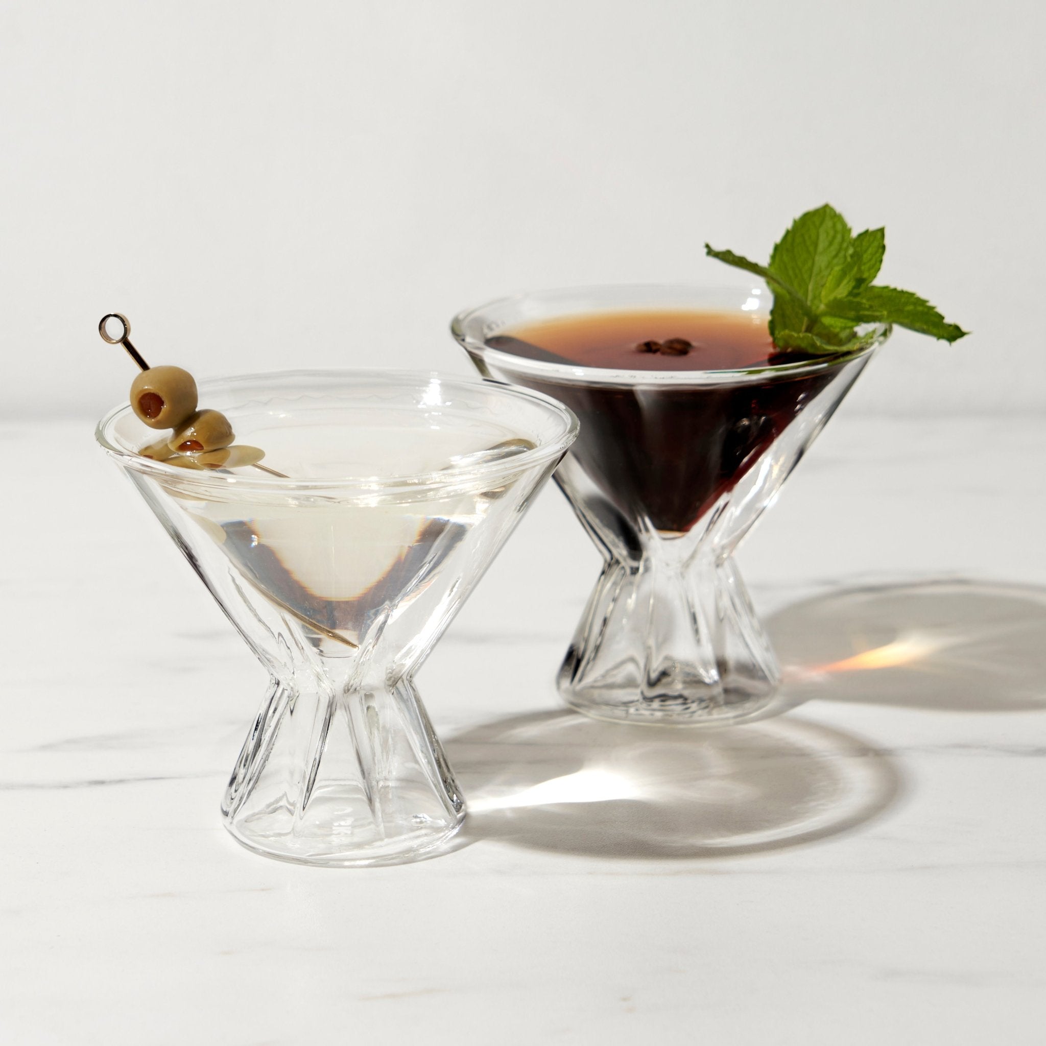 Double Walled Martini Glasses - Shop_nameViski