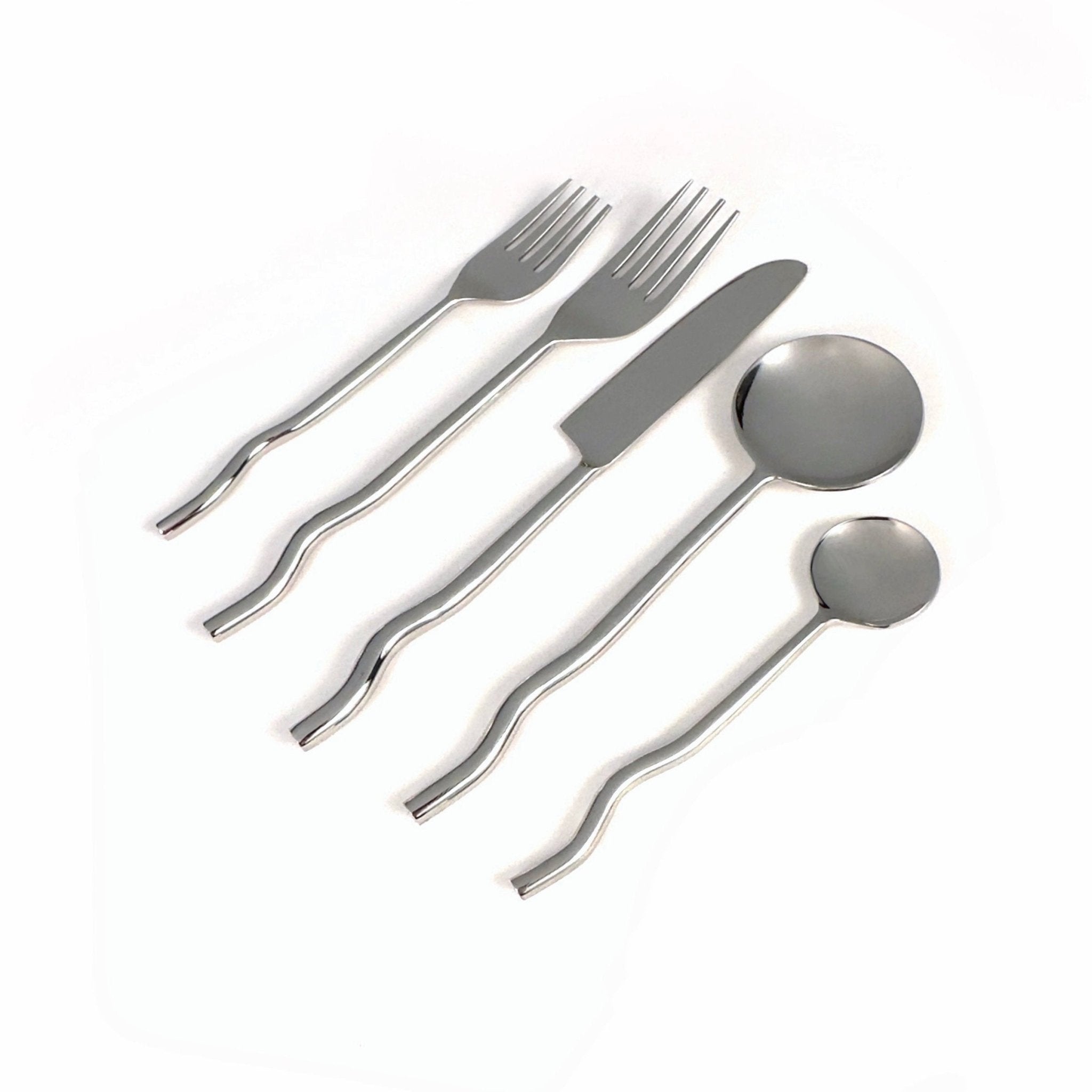 Emma Silver Flatware (Set of 20) by MESO - dwellandremainMESO