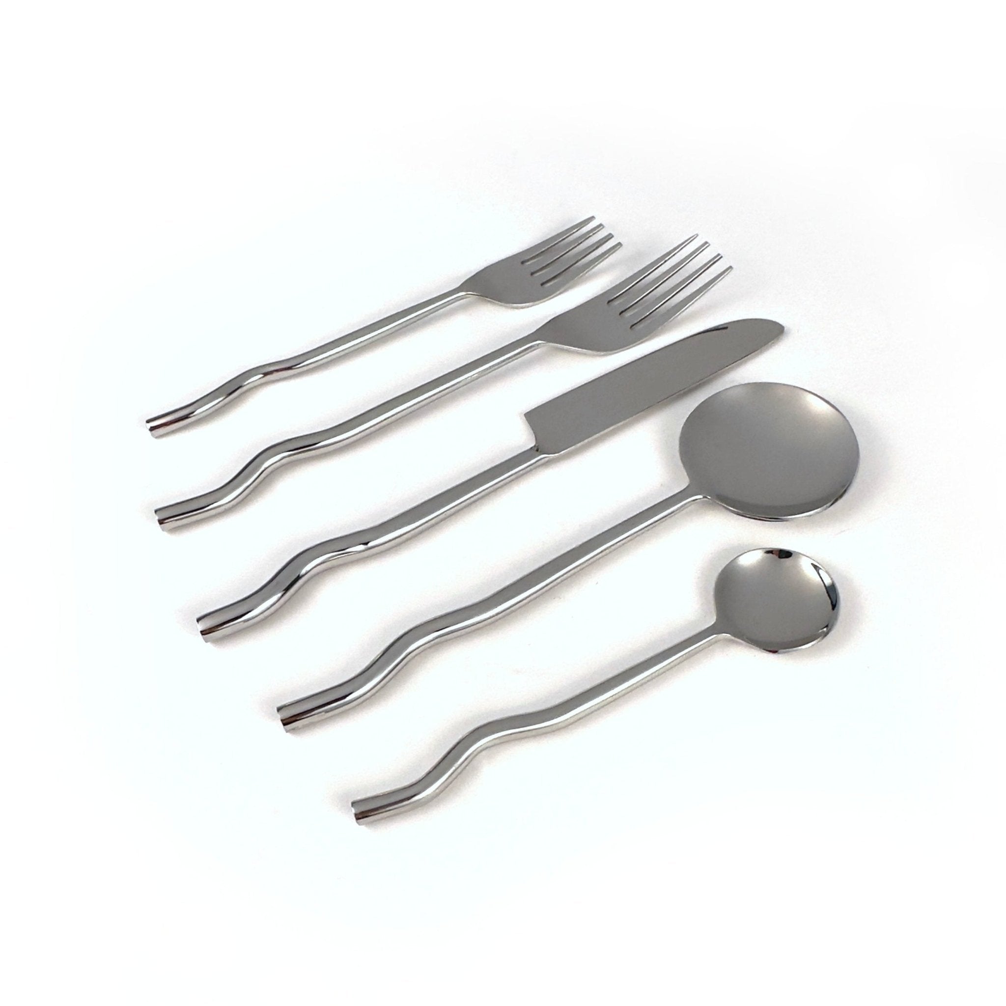 Emma Silver Flatware (Set of 20) by MESO - dwellandremainMESO