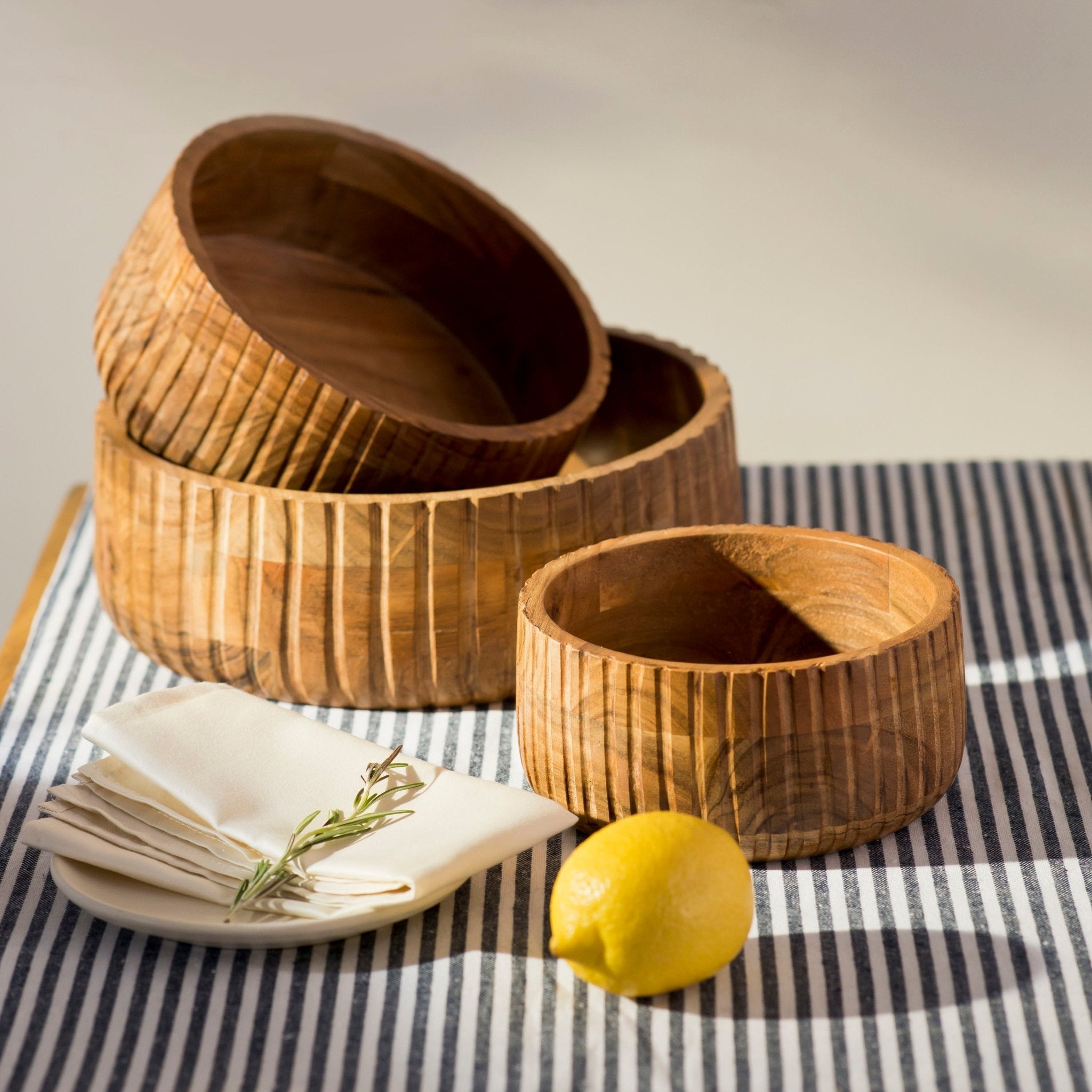 Etta Acacia Wood Bowls - Shop_namePowered by People