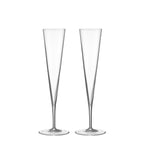 Geometry Champagne Set of 2: Geometric Elegance for Sparkling Wines - dwellandremainOrrefors