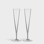 Geometry Champagne Set of 2: Geometric Elegance for Sparkling Wines - dwellandremainOrrefors