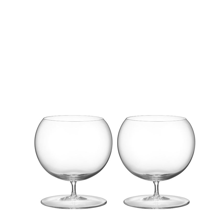 Geometry Cognac Set of 2: Sculptural Sophistication for Cognac - dwellandremainOrrefors