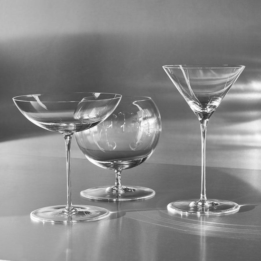 Geometry Cognac Set of 2: Sculptural Sophistication for Cognac - dwellandremainOrrefors
