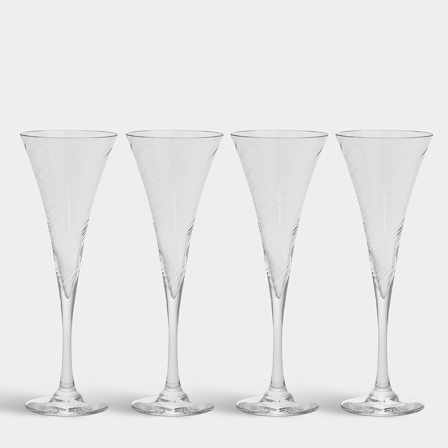 Helena Champagne - Set of 4 - dwellandremainOrrefors