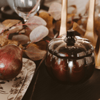 Hello Fall Soy Candle - Amber Glass Pumpkin Jar - 20 oz - Shop_nameSweet Water Decor