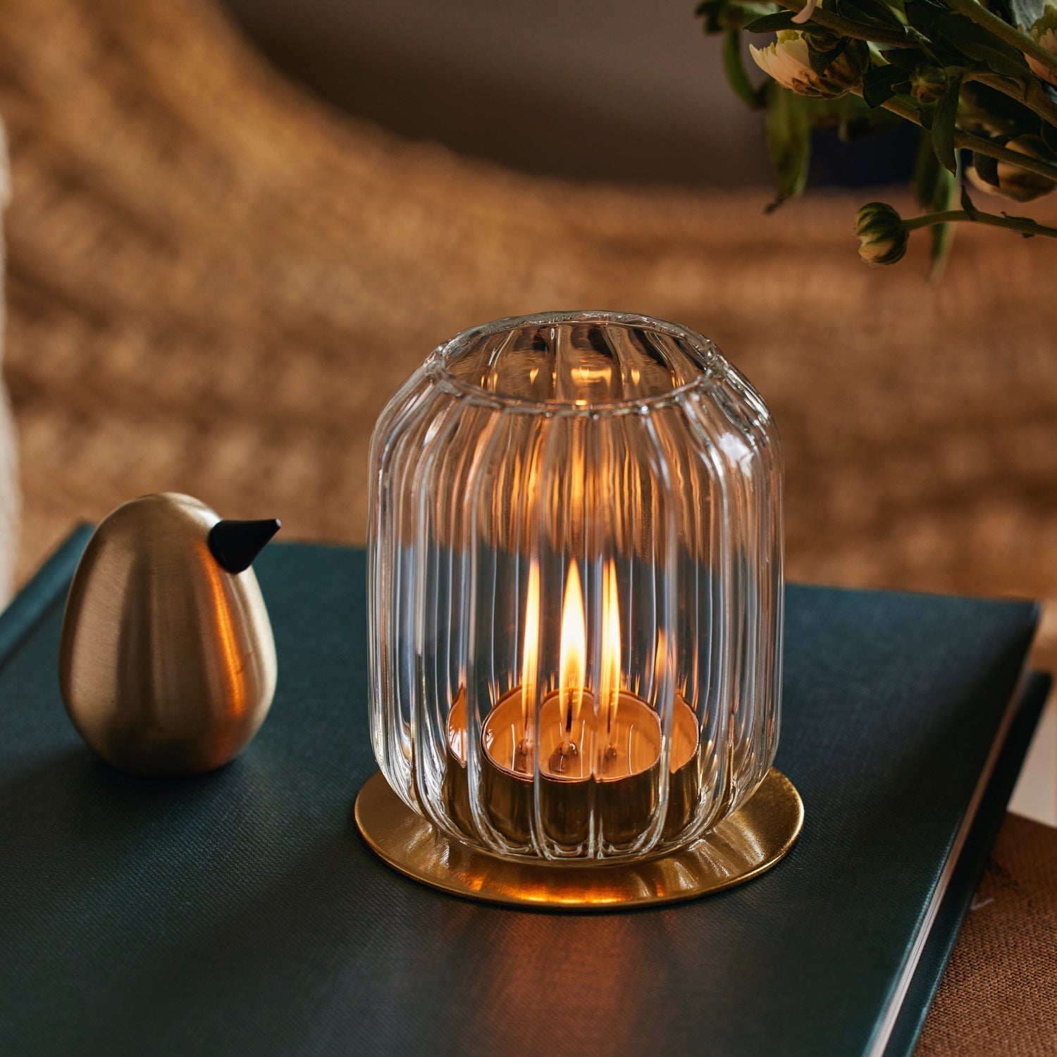 Kira Glass Lantern - set of 2 - dwellandremainFleck