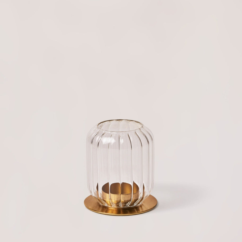 Kira Glass Lantern - set of 2 - dwellandremainFleck