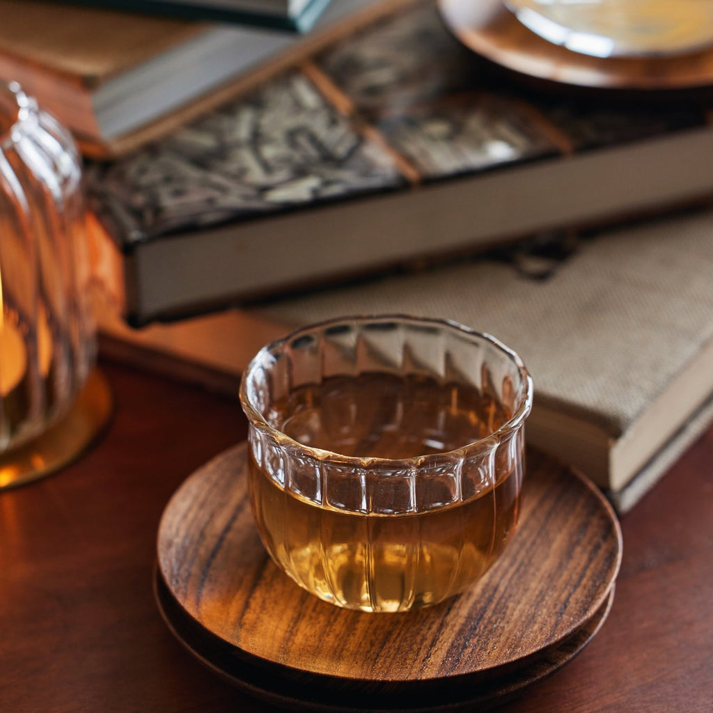 Kira Small Glass Cups - set of 4 - dwellandremainFleck