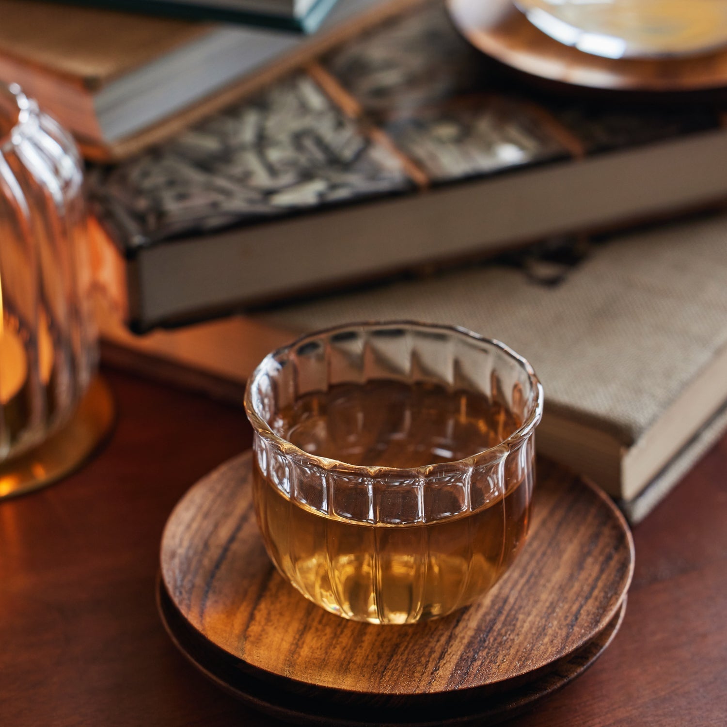 Kira Small Glass Cups - set of 4 - dwellandremainFleck