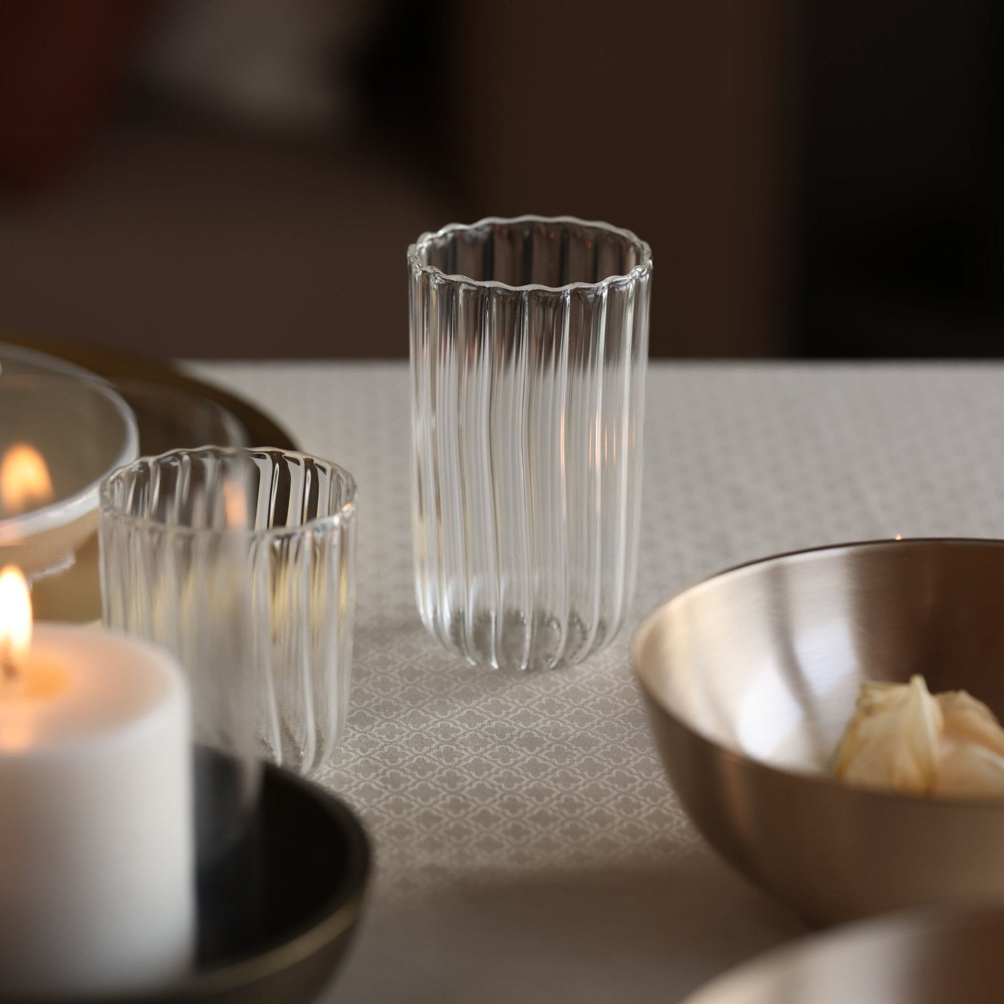 Kira Tall Tumbler - set of 4 - dwellandremainFleck