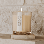 Lavender and Sage Soy Candle - Tinted Glass Jar - 12 oz - Shop_nameSweet Water Decor