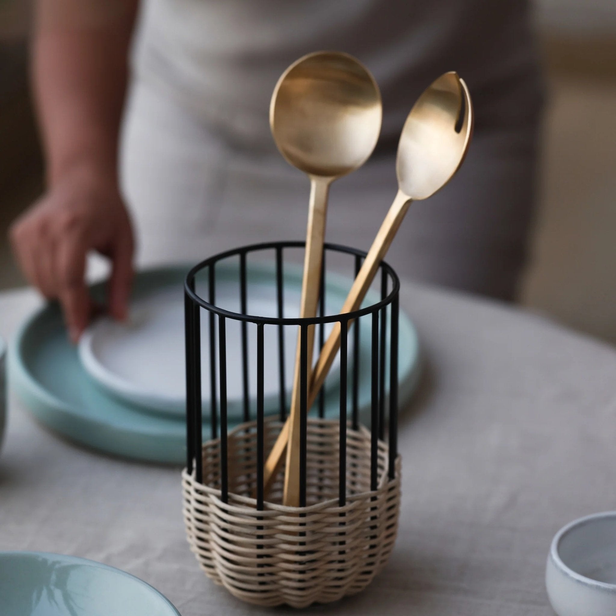 Loop Salad Servers - dwellandremainFleck