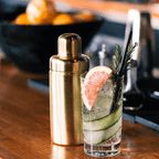 Luxe Gold Cocktail Shaker Set – Elevate Your Home Bar with be HOME - dwellandremainbe HOME
