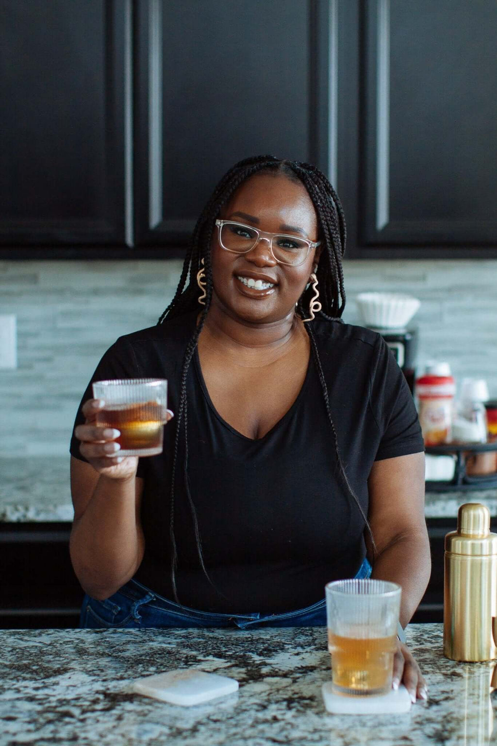 Luxe Gold Cocktail Shaker Set – Elevate Your Home Bar with be HOME - dwellandremainbe HOME