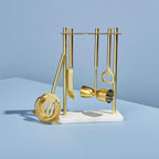 Luxe Gold & Marble Hanging Bar Tool Set by be HOME - dwellandremainbe HOME
