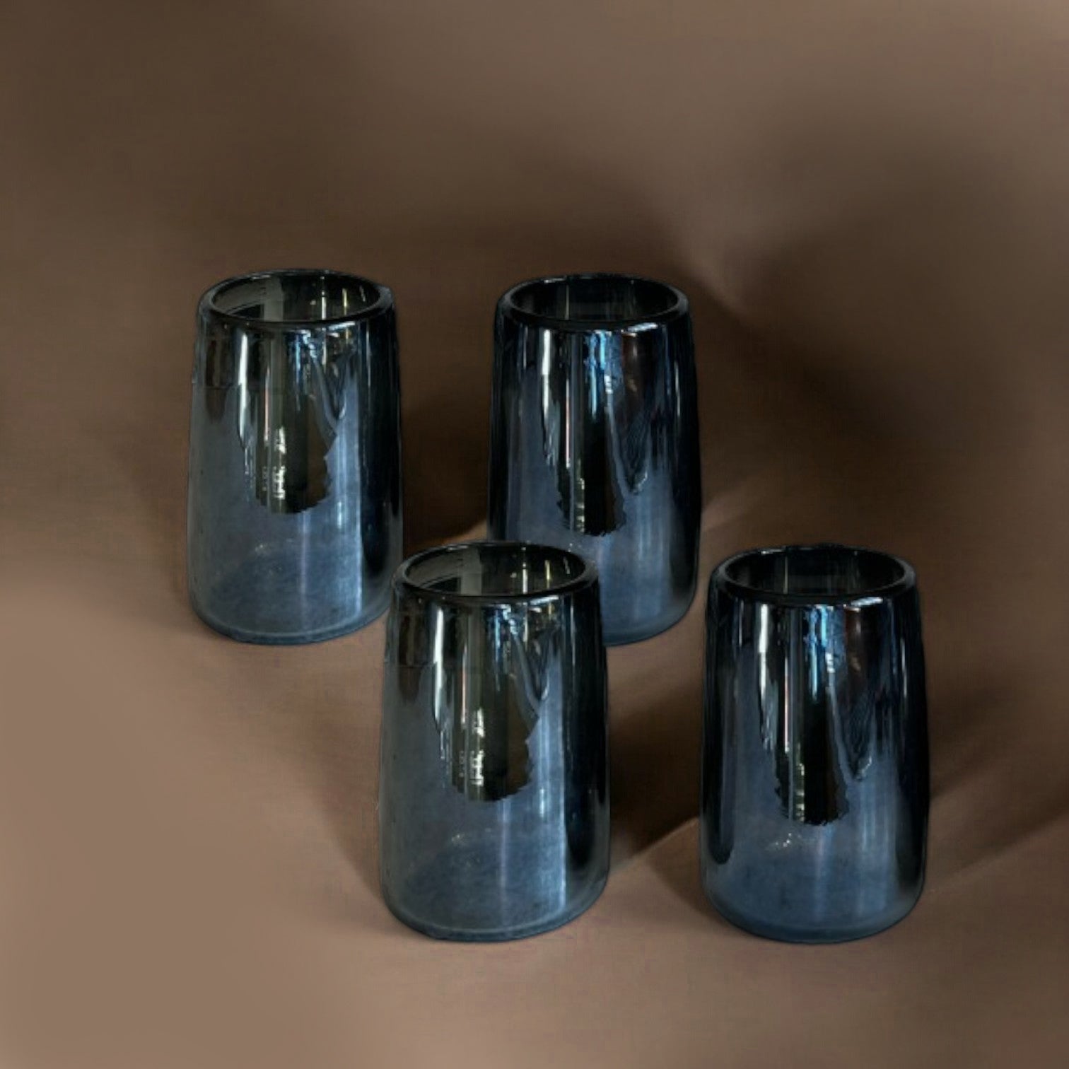 Mario Tall Smoke Luster Glass (Set of 4) by MESO - Shop_nameMESO