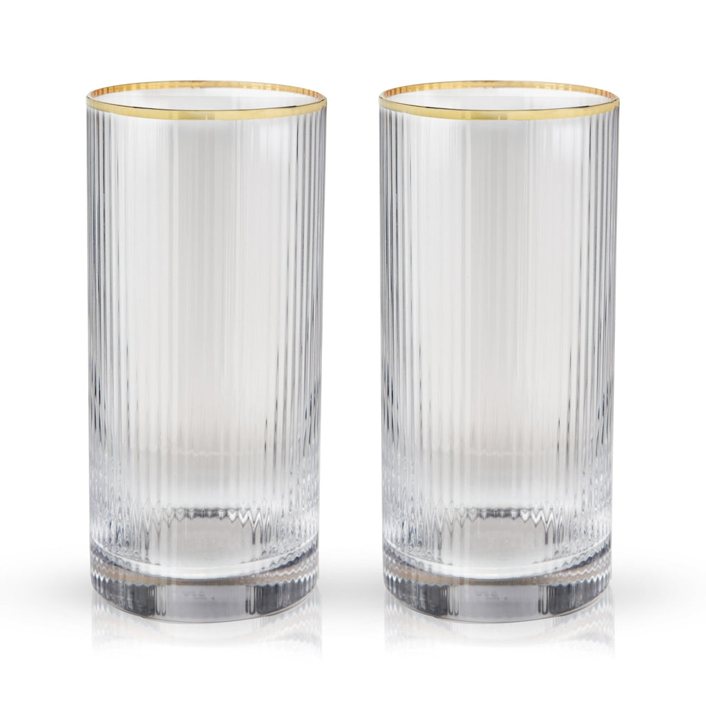 Meridian Crystal Highball Glasses Set of 2 - Shop_nameViski