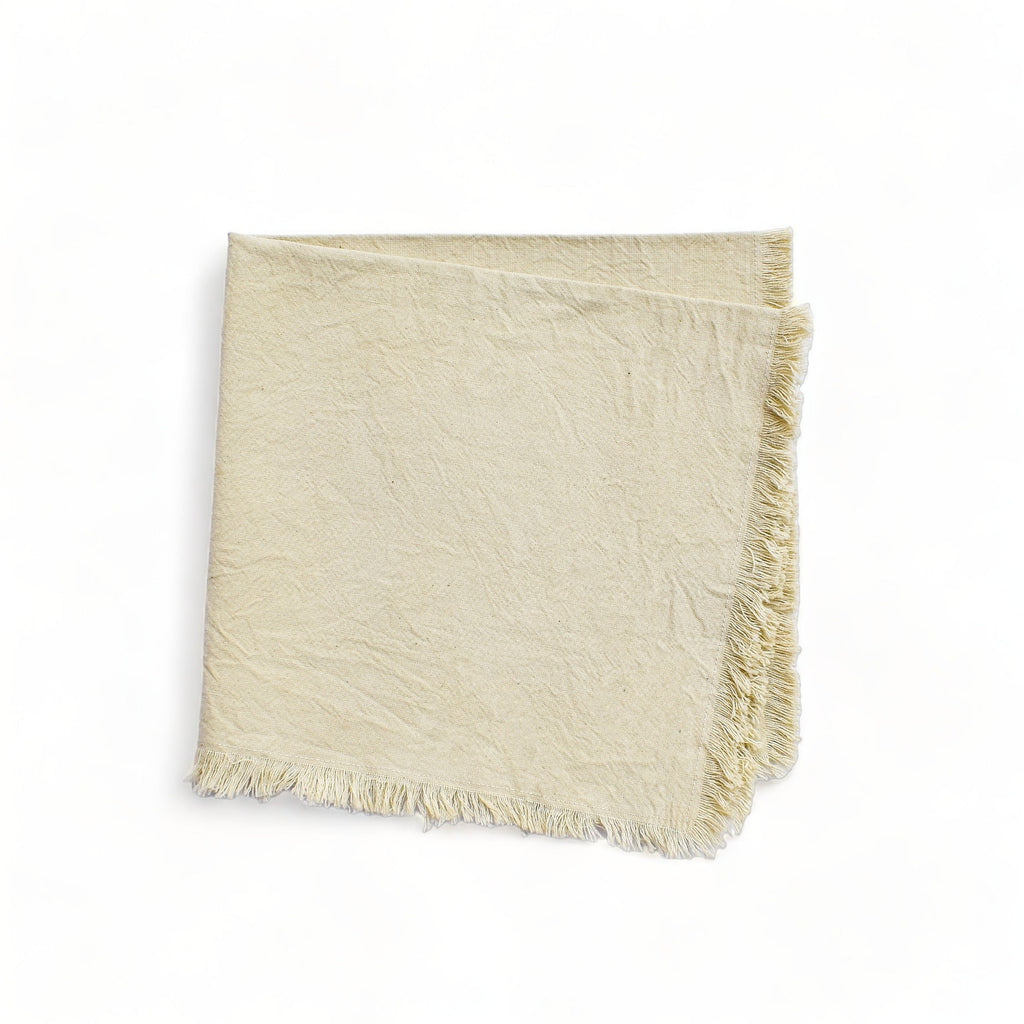 Natural Ivory Napkins (Set of 4) by CECILIADENADIE studio - dwellandremainMESO