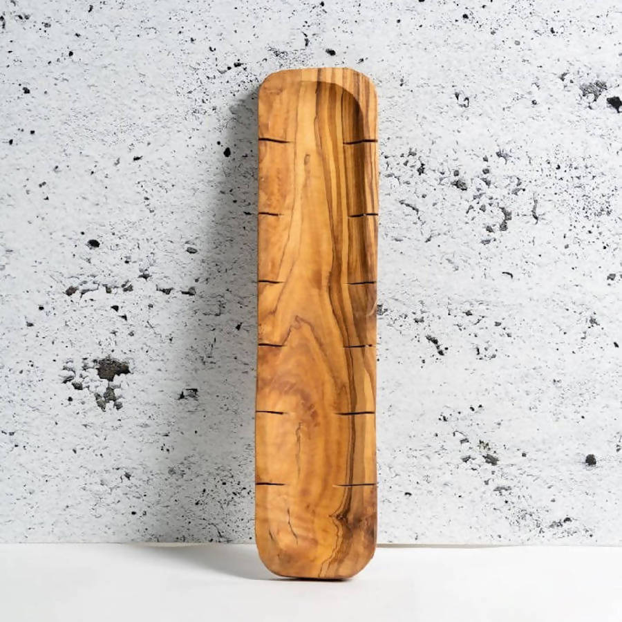 Olive Wood Bread Slicing Board - dwellandremainGHARYAN Stoneware & More North America