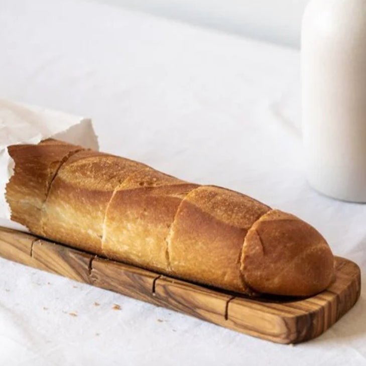 Olive Wood Bread Slicing Board - dwellandremainGHARYAN Stoneware & More North America