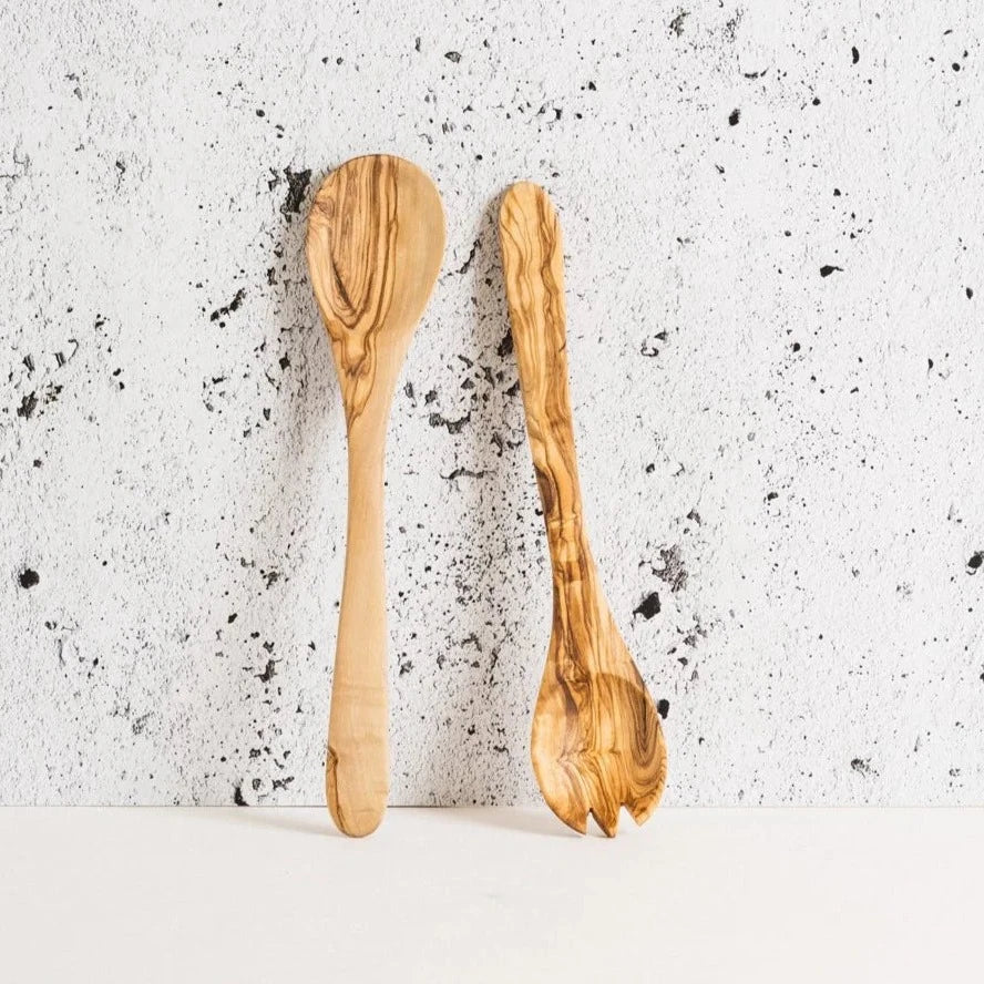 Olive Wood Utensils Set - dwellandremainGHARYAN Stoneware & More North America