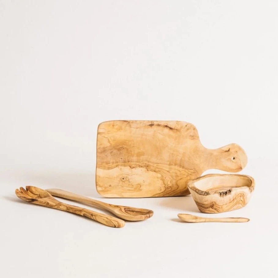 Olive Wood Utensils Set - dwellandremainGHARYAN Stoneware & More North America