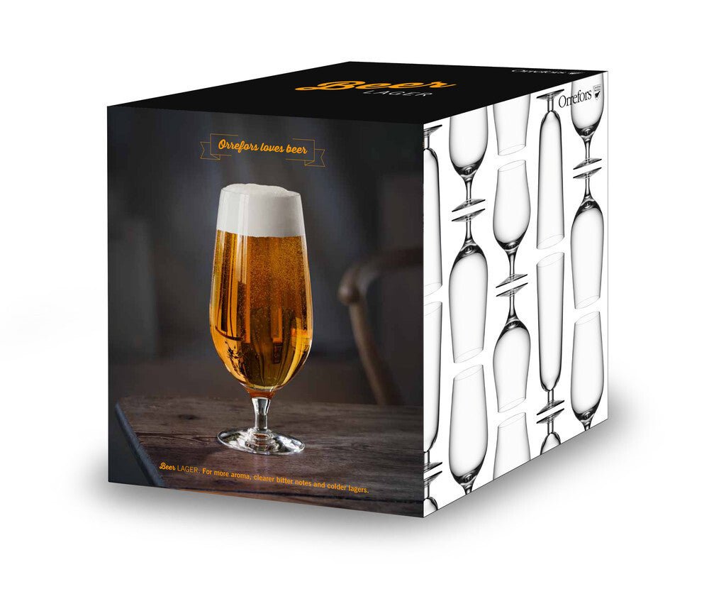 Orrefors - Beer Lager 4 - pack - dwellandremainOrrefors