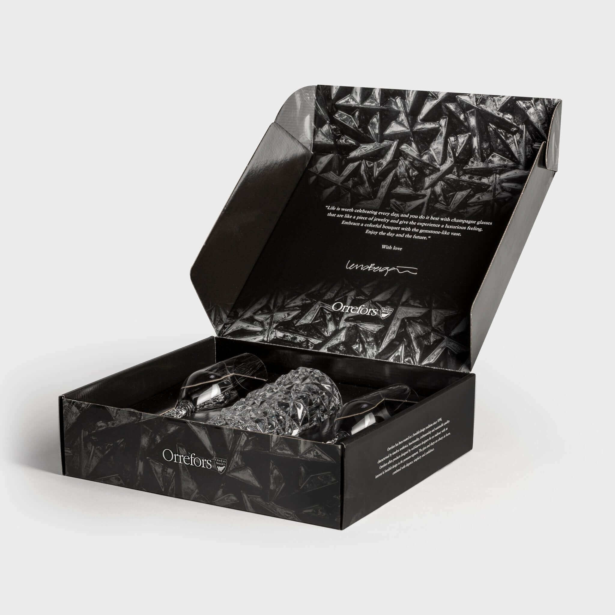 Orrefors Carat 3 - Piece Gift Set: Celebrate with Swedish Elegance - dwellandremainOrrefors