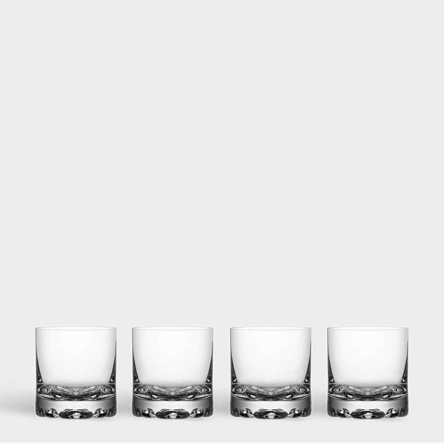 Orrefors Erik Double Old Fashioned Glasses (12oz): Modern Design for Classic Enjoyment (Set of 4) - dwellandremainOrrefors