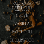 Palo Santo Patchouli Soy Candle - Tinted Glass Jar - 12 oz - Shop_nameSweet Water Decor