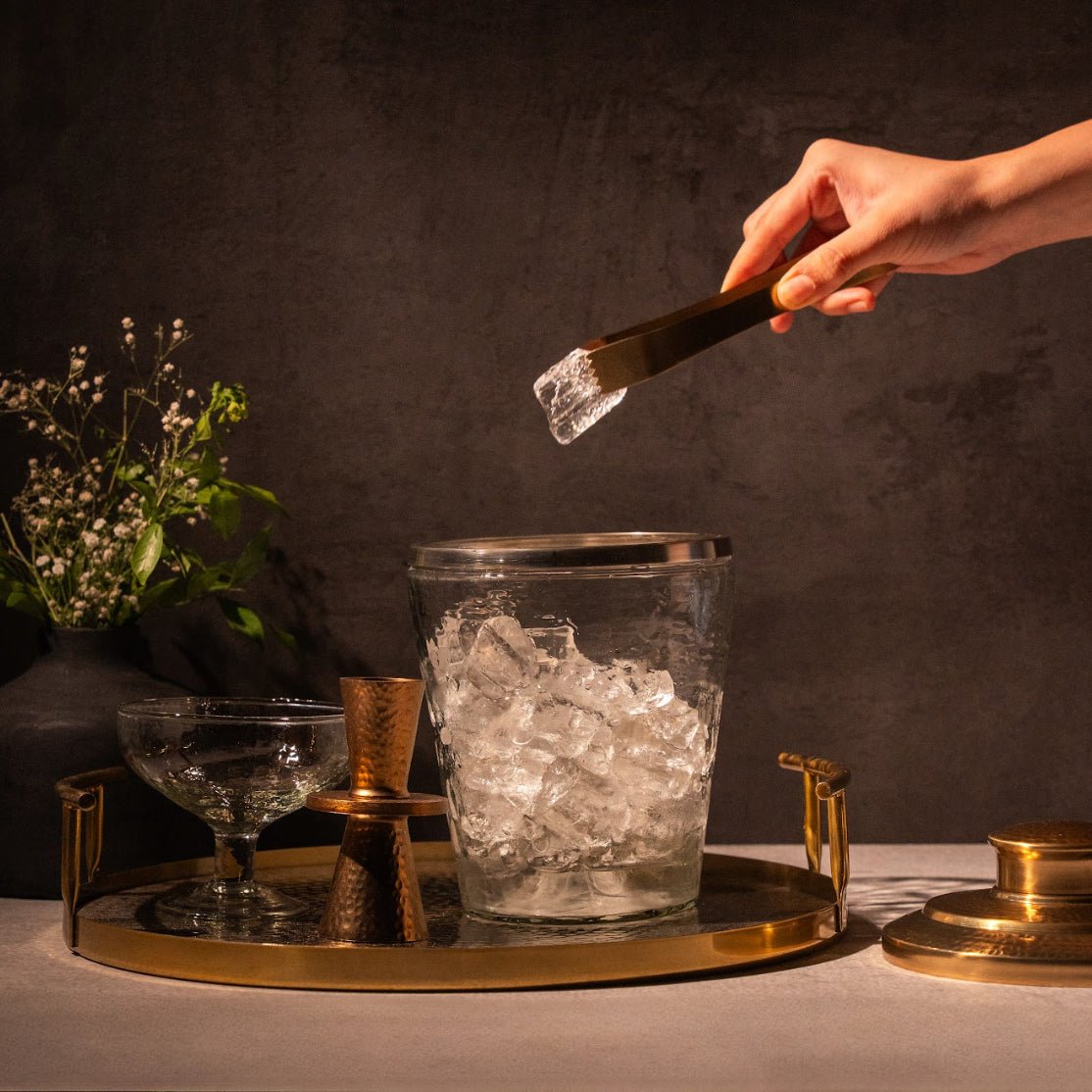 Pebbled Ice Bucket / Tongs Set - Shop_namePowered by People