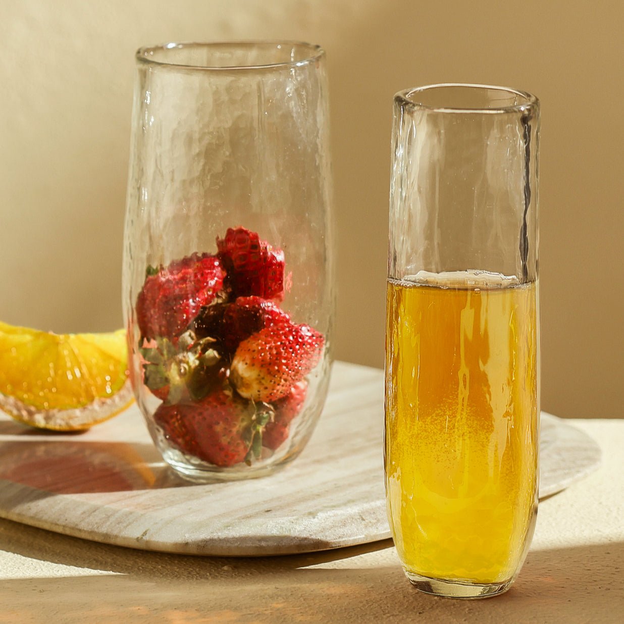 Pebbled Stemless Flutes - Set of 4 - Shop_namePowered by People