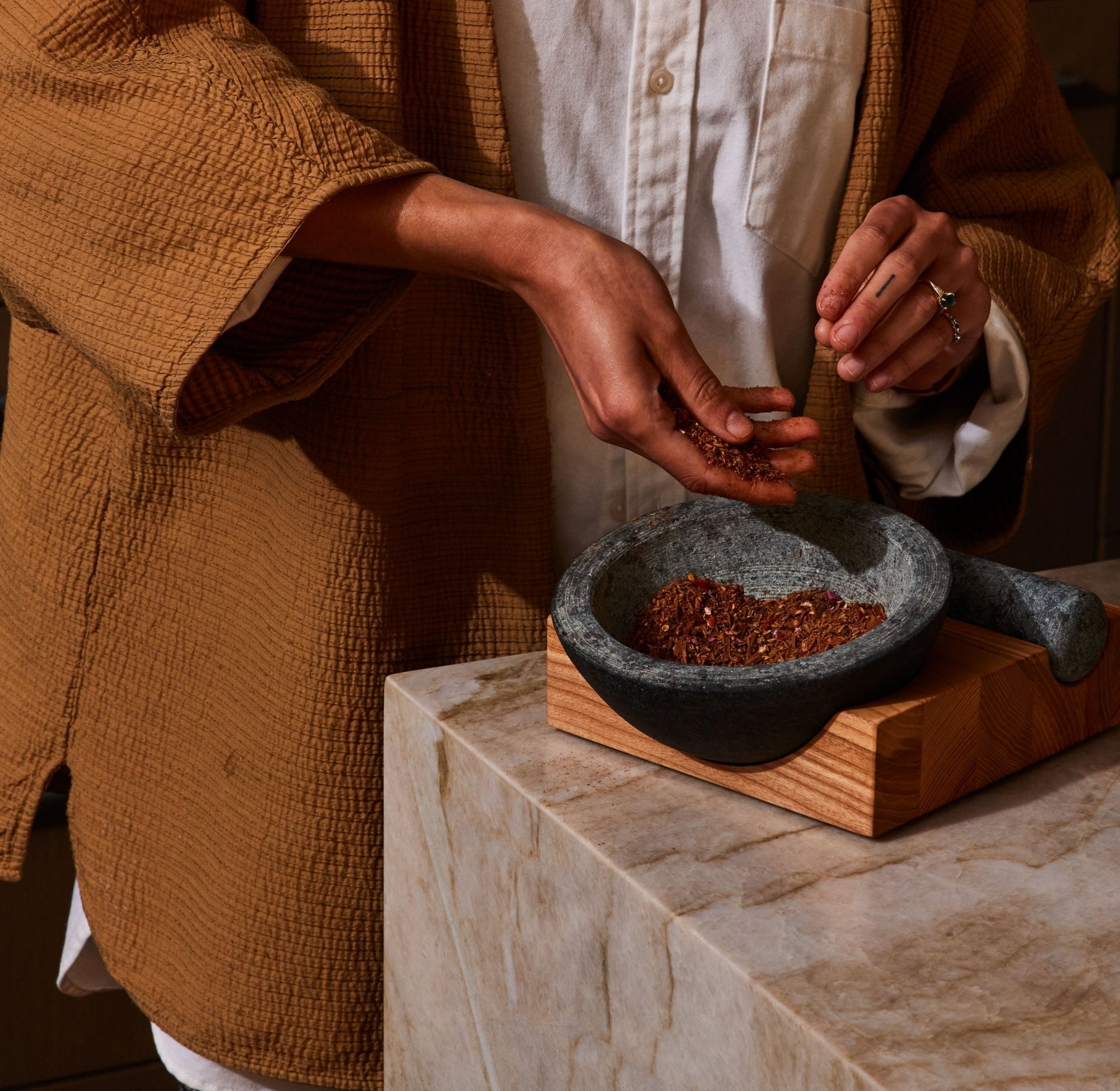 Perch Mortar and Pestle - dwellandremainHolcomb