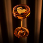 Reserve Nouveau Crystal Coupe Glasses in Amber Set of 2 - Shop_nameViski