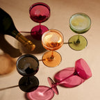 Reserve Nouveau Crystal Coupe Glasses in Berry Set of 2 - Shop_nameViski